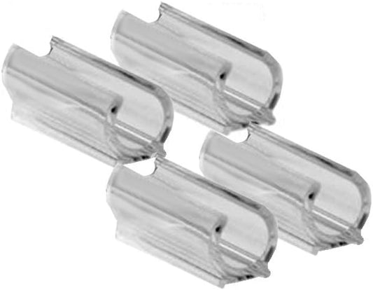 1” Metal Tube Glides Floor Protectors for Chairs & Furniture. Pack of 4
