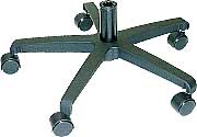 5-Leg Swivel & Tilt Office Chair Bases | 23-1/4" Diameter Black Metal