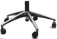 5-Leg Swivel & Tilt Office Chair Bases | 28" Diameter Polished