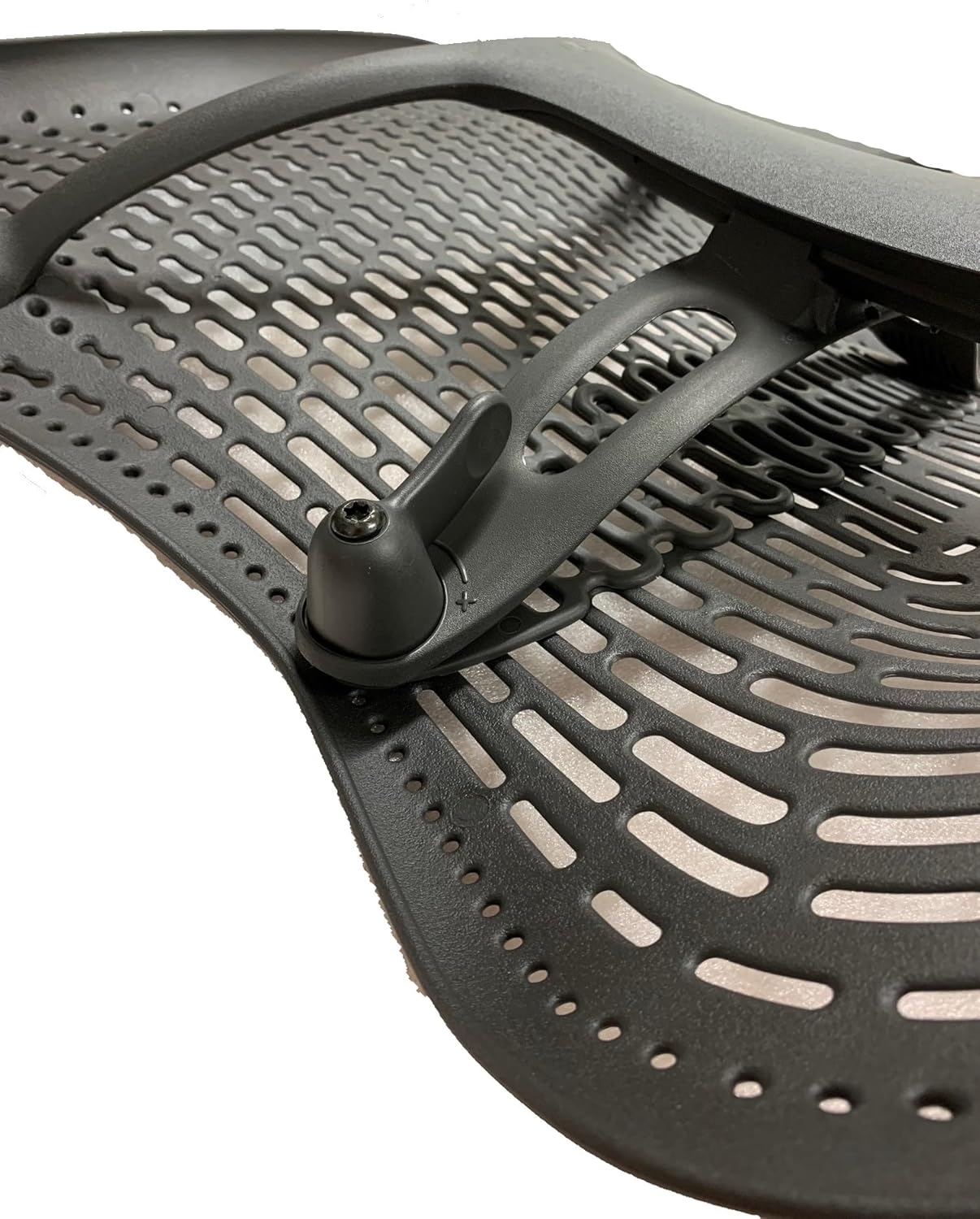 File Bar Factory Replacement HM Mirra 1 Triflex Polymer Back w/Adjustable Lumbar, Graphite TriFlex Polymer