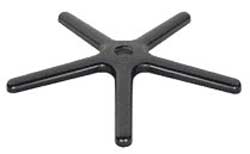 25" Black Aluminum Chair Base