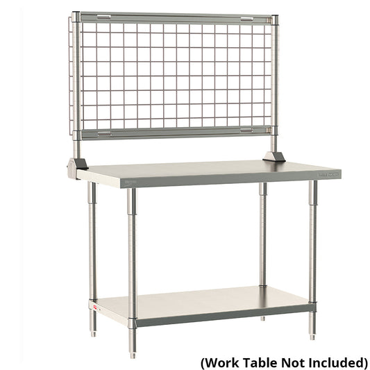 6"d x 34"h TableWorx Work Table Risers w/ Epoxy-Coated Steel SmartWall Grid