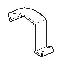 Knoll Dividends Panel Hung Coat Hook 4 Pack BLK