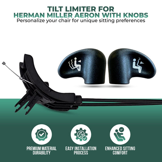 Herman Miller Aeron Classic (V1) Compatible – Tilt Limiter and Knobs