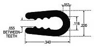 HM Fabric Retainer Strip 1234