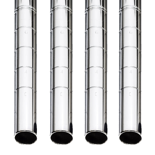 Super Erecta SiteSelect Mobile Posts - Stainless Steel - 4-Pack