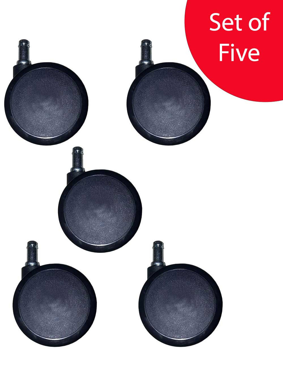 Extra-Large 3-Inch Office Chair Hard Floor Caster Heavy Duty