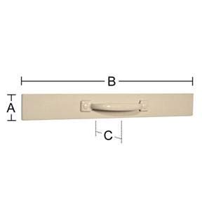 Magnetic Print Holder (Beige, 1 1/2" H x 36" W x 1 1/4" D)