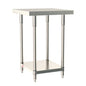 Metro Tableworx Stationary Table with Solid Bottom Shelf