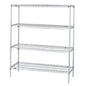 Metro QwikSlot Kit w/ 4 Shelves - Chrome
