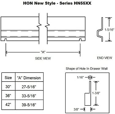 Alera Replacement Lateral File Bars (for a 36" Wide Cabinet)