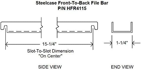 Steelcase Front to Back File Rails