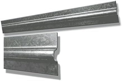 Cut to Length Heavy Duty Metal File Bar Kit w/ 2 Clips for Metal or Wood Drawers (for Metal Drawers)