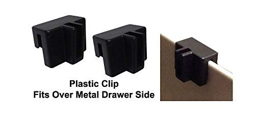Cut to Length Metal File Rail 3/4" High (15"-30" Long) w/Clips (3/4" High w/Plastic Clips)