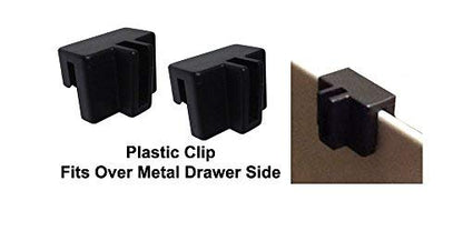 Cut to Length Metal File Rail 3/4" High (1"-15" Long) (3/4" High w/Plastic Clips)
