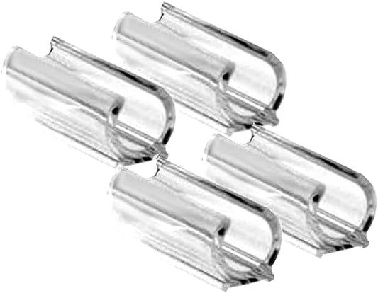 1” Metal Tube Glides Floor Protectors for Chairs & Furniture. Pack of 4