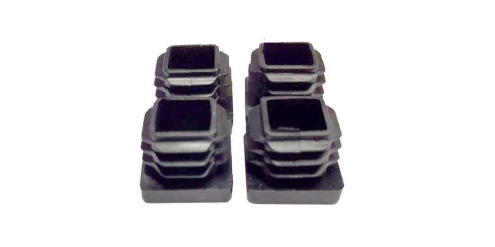 Plastic Insert Chair Glides for Square tubing (Slanted)