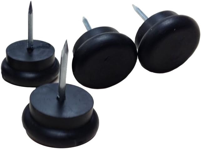 Rubber Cushioned 3/4" Nail on Glide (4/pk)
