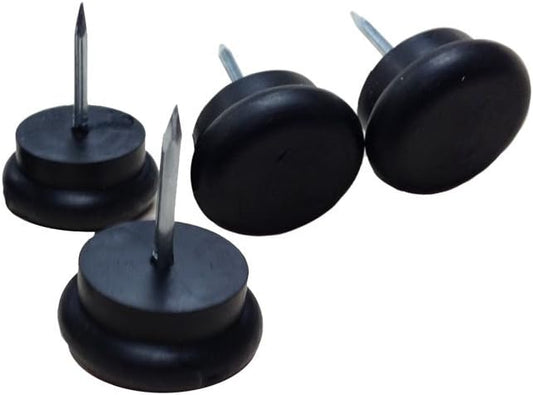Rubber Cushioned 3/4" Nail on Glide (4/pk)