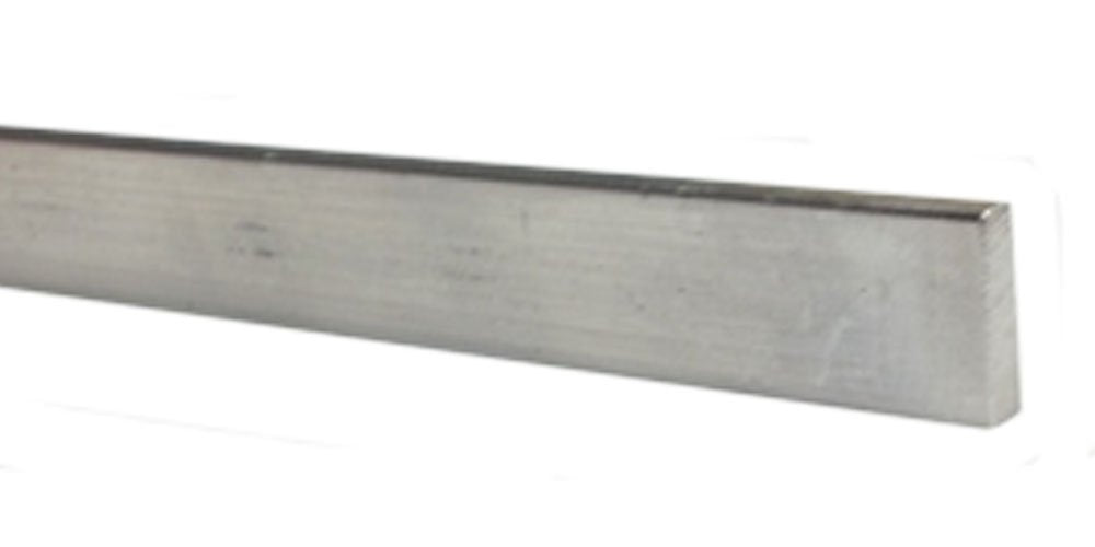 Cut to Length Metal File Rail 1/2" High w/ 2 Clips (Plastic Clips for Metal Drawers, 30"-42" Long)