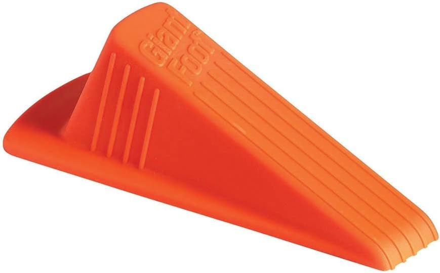 Giant Foot® Doorstop, Orange, 1/pk (Brown)
