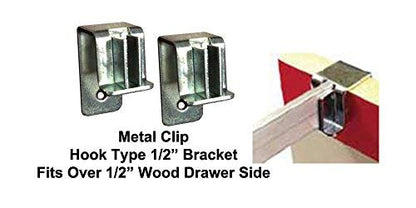 Cut to Length Metal File Rail 3/4" High (1"-15" Long) (3/4 High w/Metal Clips)