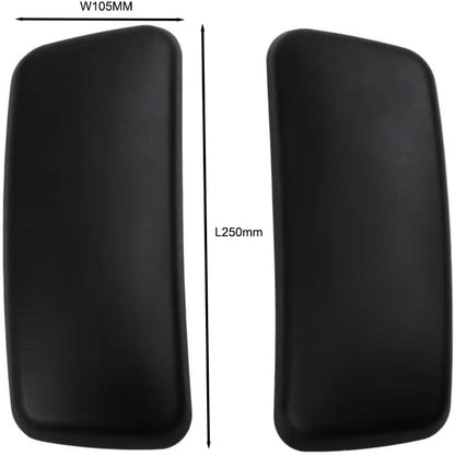 MingYi.office New Arm Pads Caps Replacement for Haworth Zody Office Chair 1 Pair Black/Gray (Black)