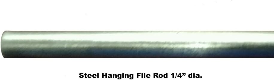 Universal File Rod Kit (1 rod and 2 clips) (3/16" dia x 15" long)
