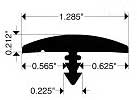 Haworth T molding 4654HW