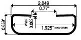 Steelcase T-molding 4860-74