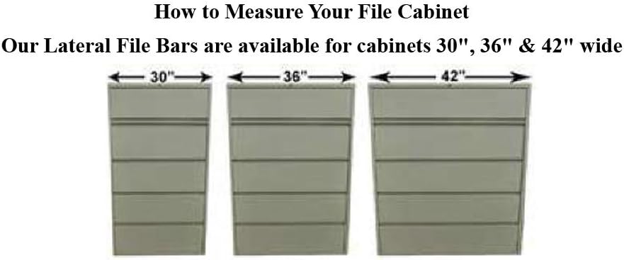 HON Old Style File Bars (2 Per Set) (for a 42" Wide Cabinet)
