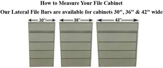 HON Old Style File Bars (2 Per Set) (for a 42" Wide Cabinet)
