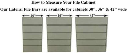 HON Old Style File Bars fits a 36" Wide Cabinet only