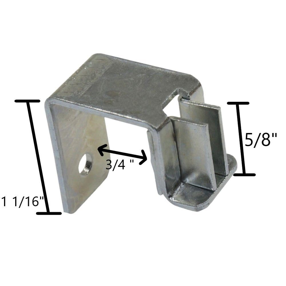 Cut to Length Metal File Rail 3/4" High (Metal Clips to fit Over 7/16" Wood Drawer Side, 15"- 30" Long)