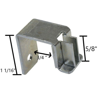 Cut to Length Metal File Rail 3/4" High (Plastic Clips for Metal Drawers, 1"- 15" Long)