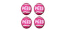 Precut Tennis Ball Glides Color: Pink