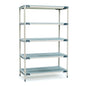 18"d x 74"h MetroMax i Antimicrobial 5-Shelf Starter Units w/ Grid Mats