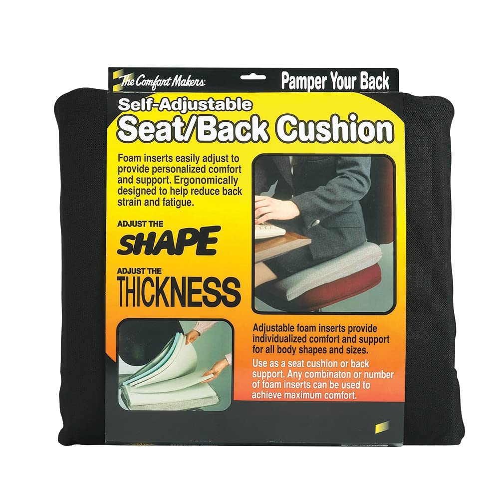 The ComfortMakers®, Seat/Back Cushion (Black)