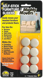 Mighty Movers® Furniture Sliders, Self-Stick, 1″ Dia. 87002