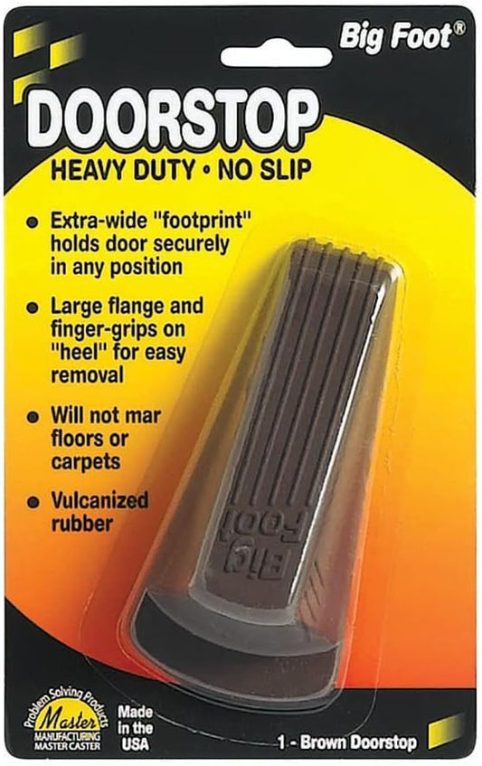 Big Foot® Doorstop,Brown 1/pk 00920