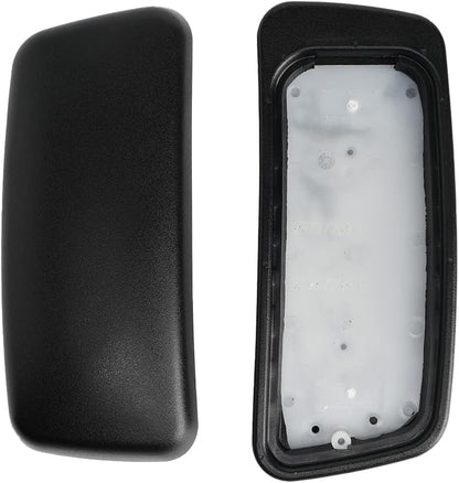 MingYi.office New Arm Pads Caps Replacement for Haworth Zody Office Chair 1 Pair Black/Gray (Black)