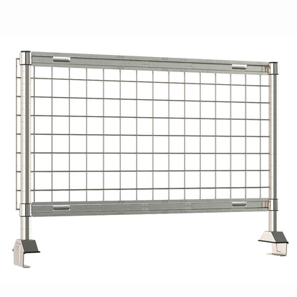 6"d x 34"h TableWorx Work Table Risers w/ Stainless Steel SmartWall Grid