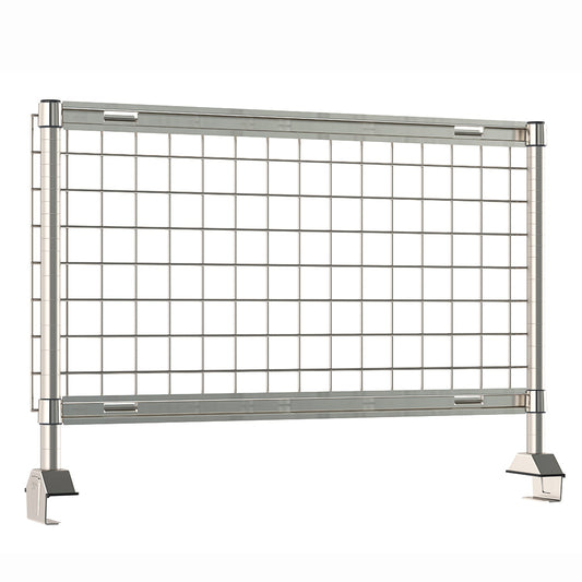 6"d x 34"h TableWorx Work Table Risers w/ Stainless Steel SmartWall Grid