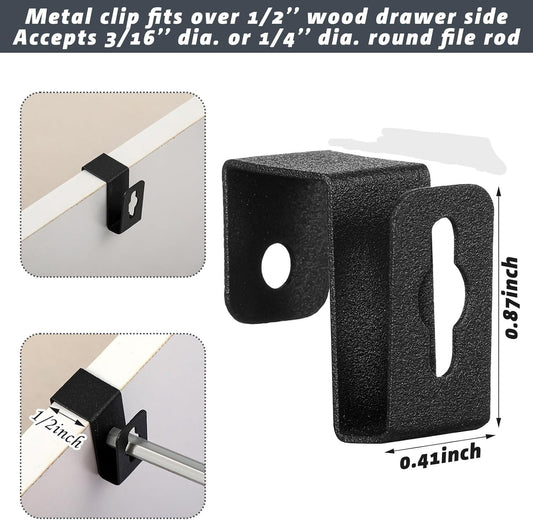Hanging File Bracket Clips (pkg4) #5080