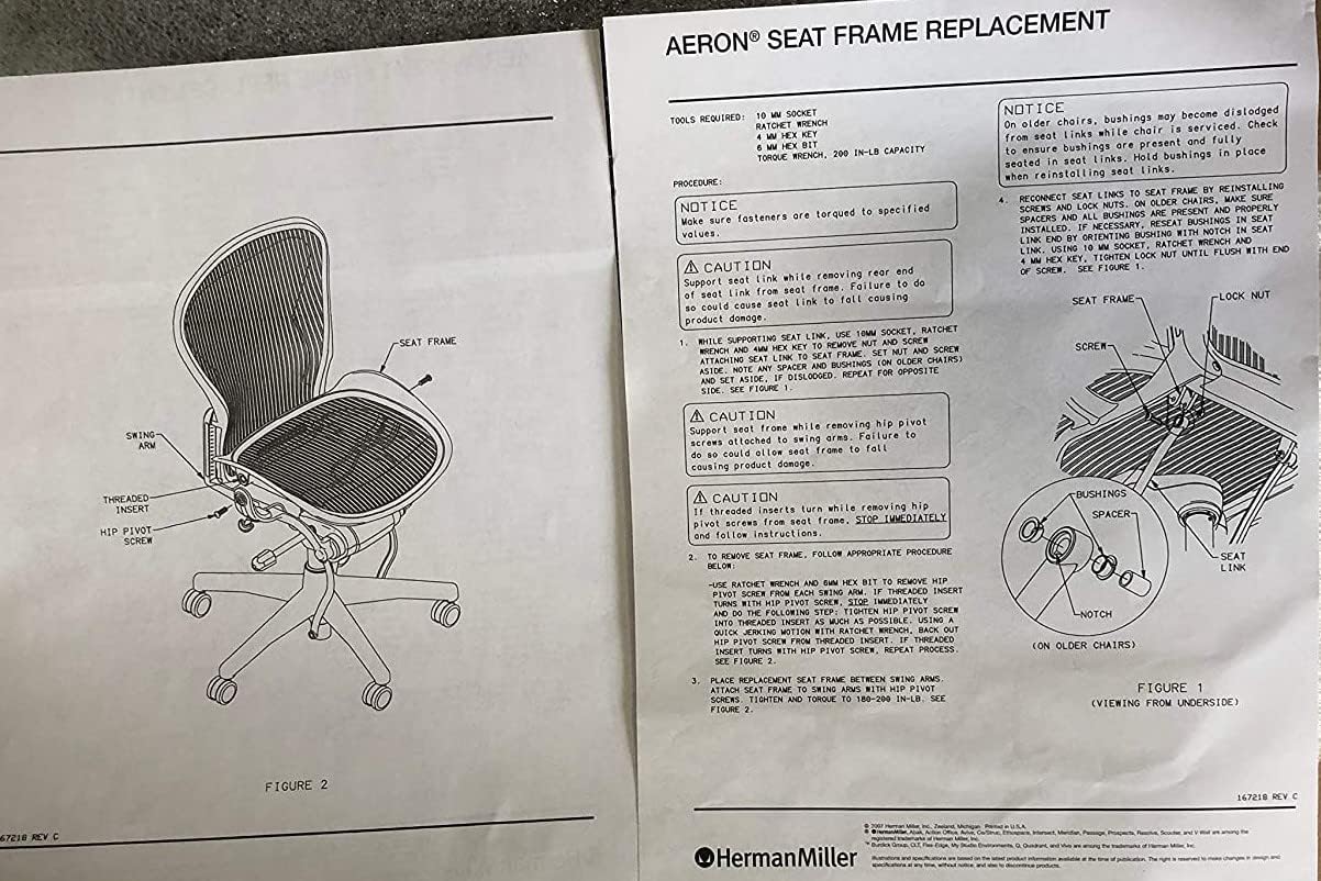 Replacement HM Aeron Seat Pan Size A - New