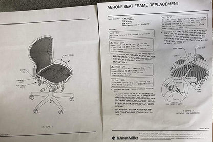 Replacement HM Aeron Seat Pan Size A - New