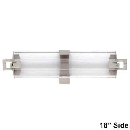 MetroMax 4 4" Solid Clear Plastic Stackable Shelf Ledges