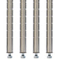 Metro Chrome Super Erecta SiteSelect Stationary Posts - 4-Pack