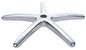 25" Polished Aluminum Chair Base