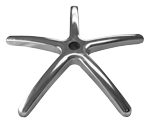 Office Chair Base Polished Aluminum 28" Diameter